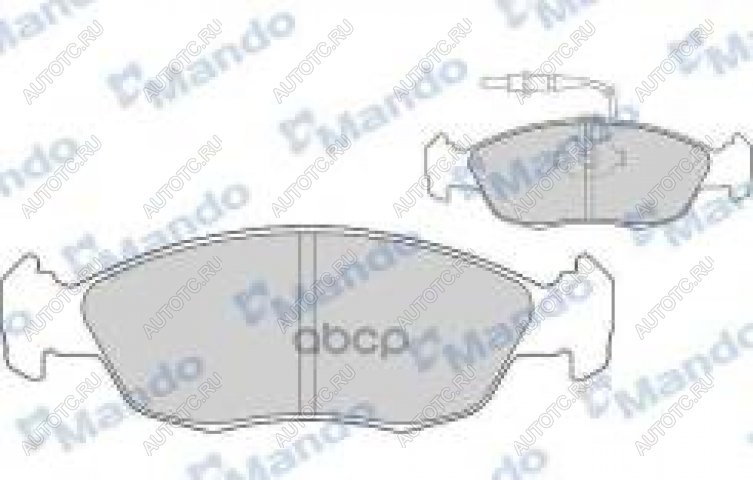 1 769 р. Колодки тормозные передние (4шт.) MANDO Peugeot 106 (1991-2003)  с доставкой в г. Новочеркасск