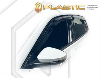 2 079 р. Дефлектора окон CA-Plastic Volkswagen T-Cross (2019-2025) (серия Classic полупрозрачный)  с доставкой в г. Новочеркасск. Увеличить фотографию 2