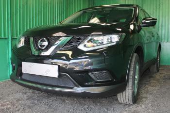 3 499 р. Защита радиатора (низ) Стандарт  Nissan X-trail  3 T32 (2013-2018) дорестайлинг (хром)  с доставкой в г. Новочеркасск. Увеличить фотографию 3