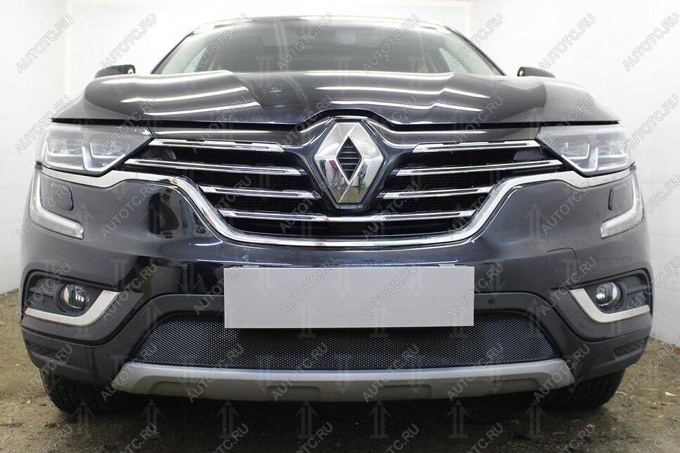 3 199 р. Защита радиатора Стрелка11 Стандарт  Renault Koleos  2 (2016-2024) (черная)  с доставкой в г. Новочеркасск