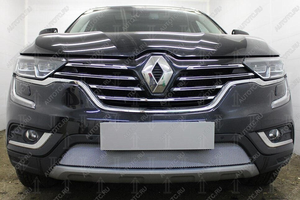 3 399 р. Защита радиатора Стрелка11 Стандарт  Renault Koleos  2 (2016-2024) (хром)  с доставкой в г. Новочеркасск