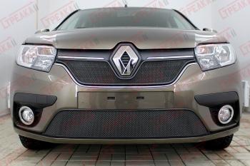 3 179 р. Защита радиатора (низ) Стандарт Renault Logan 2 рестайлинг (2018-2024) (черная)  с доставкой в г. Новочеркасск. Увеличить фотографию 2