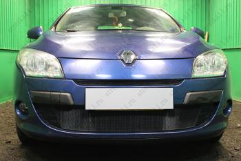 2 799 р. Защита радиатора (низ) Стандарт  Renault Megane  седан (2008-2012)  дорестайлинг (черная)  с доставкой в г. Новочеркасск. Увеличить фотографию 2