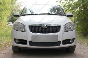 Защита радиатора Стрелка11 Стандарт Skoda Fabia Mk2 универсал рестайлинг (2010-2014)