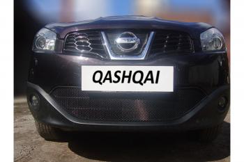 969 р. Зимняя заглушка решетки радиатора Стрелка11 Nissan Qashqai +2 1 J10 рестайлинг (2010-2014)  с доставкой в г. Новочеркасск. Увеличить фотографию 2