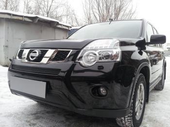 Защита радиатора (середина) Стрелка11 PREMIUM Nissan X-trail 2 T31 рестайлинг (2010-2015) ()