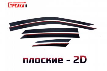 Дефлекторы окон 2D Стрелка11 Geely (Джили) Tugella (тугелла)  FY11,HPBA4 (2019-2023) FY11,HPBA4 дорестайлинг