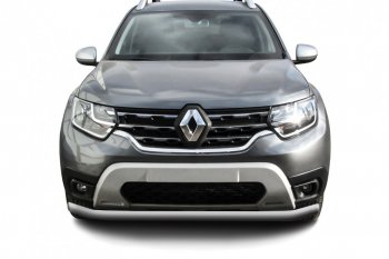 Защита переднего бампера Slitkoff (Ø57 мм). Renault (Рено) Duster (Дастер)  HM (2020-2024) HM