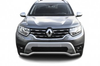 Защита переднего бампера Slitkoff (Ø57 мм). Renault (Рено) Duster (Дастер)  HM (2020-2024) HM