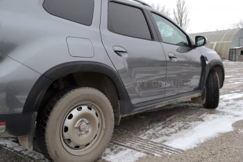 6 949 р. Защитные накладки на арки Petroil Tuning Renault Duster HM (2020-2024) (Текстурная поверхность (шагрень))  с доставкой в г. Новочеркасск. Увеличить фотографию 3