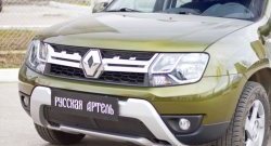 2 299 р. Защитная сетка решетки переднего бампера РА Renault Duster HS рестайлинг (2015-2021)  с доставкой в г. Новочеркасск. Увеличить фотографию 1