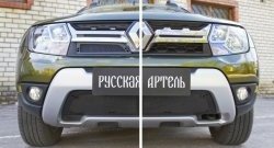 1 139 р. Защитная сетка решетки радиатора РА  Renault Duster  HS (2015-2021) рестайлинг  с доставкой в г. Новочеркасск. Увеличить фотографию 4