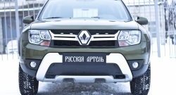 1 279 р. Зимняя заглушка решетки переднего бампера РА  Renault Duster  HS (2015-2021) рестайлинг  с доставкой в г. Новочеркасск. Увеличить фотографию 2