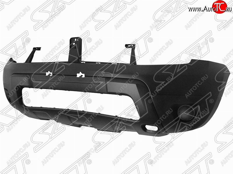 3 499 р. Передний бампер (без ПТФ) SAT Renault Duster HS дорестайлинг (2010-2015) (Неокрашенный)  с доставкой в г. Новочеркасск