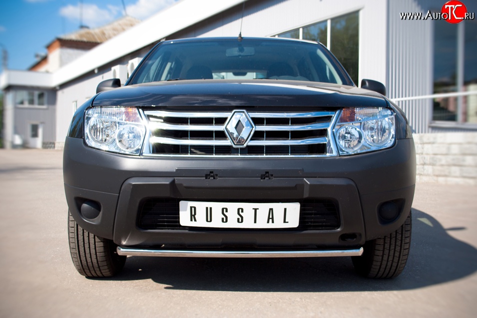 11 299 р. Одинарная защита переднего бампера диаметром 42 мм (4x2) SLITKOFF  Renault Duster  HS (2010-2015) дорестайлинг  с доставкой в г. Новочеркасск