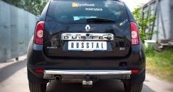 Одинарная защита заднего бампера из трубы диаметром 63 мм (4x4) SLITKOFF Renault (Рено) Duster (Дастер)  HS (2010-2015) HS дорестайлинг