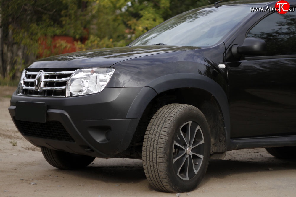 7 349 р. Накладки арок RA (комплект)  Renault Duster  HS (2010-2015) дорестайлинг (Поверхность шагрень)  с доставкой в г. Новочеркасск