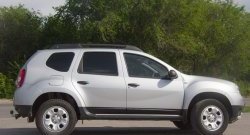 3 999 р. Накладки на двери Petroil Tuning Renault Duster HS дорестайлинг (2010-2015) (Тисненый пластик)  с доставкой в г. Новочеркасск. Увеличить фотографию 3