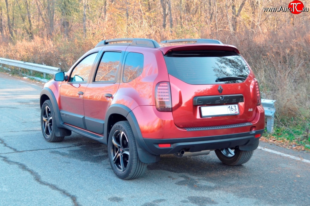 1 249 р. Накладка защитная на верх заднего бампера Kart RS DL Renault Duster HS дорестайлинг (2010-2015)  с доставкой в г. Новочеркасск