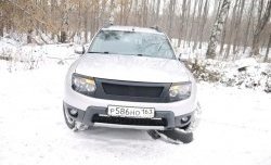 4 599 р. Решётка радиатора DM-Style Renault Duster HS дорестайлинг (2010-2015) (Без сетки, Неокрашенная глянец (под окраску))  с доставкой в г. Новочеркасск. Увеличить фотографию 3