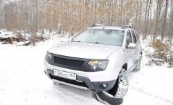 4 599 р. Решётка радиатора DM-Style Renault Duster HS дорестайлинг (2010-2015) (Без сетки, Неокрашенная глянец (под окраску))  с доставкой в г. Новочеркасск. Увеличить фотографию 4