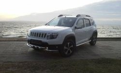 3 699 р. Решётка радиатора Sport Renault Duster HS рестайлинг (2015-2021) (Неокрашенная)  с доставкой в г. Новочеркасск. Увеличить фотографию 3