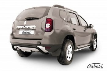 Защита заднего бампера Arbori Renault Duster HS дорестайлинг (2010-2015)