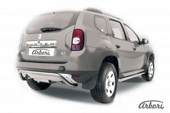 16 649 р. Защита заднего бампера Arbori Renault Duster HS дорестайлинг (2010-2015)  с доставкой в г. Новочеркасск. Увеличить фотографию 1