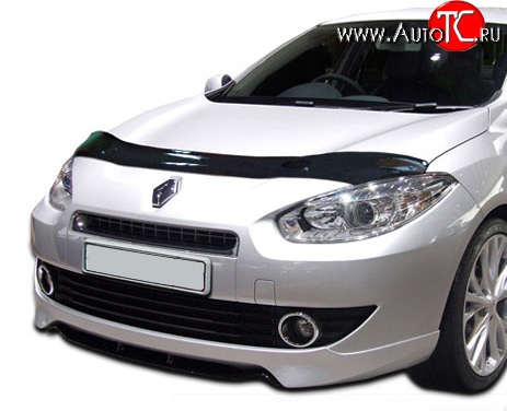 2 799 р. Дефлектор капота NovLine Renault Fluence дорестайлинг (2010-2012)  с доставкой в г. Новочеркасск