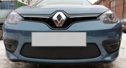 1 469 р. Сетка на бампер Russtal (черная)  Renault Fluence (2010-2012) дорестайлинг  с доставкой в г. Новочеркасск. Увеличить фотографию 3