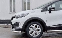 12 999 р. Защита переднего бампера (Ø63 мм, нержавейка) Russtal Renault Kaptur дорестайлинг (2016-2020)  с доставкой в г. Новочеркасск. Увеличить фотографию 4