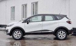 13 899 р. Защита порогов из круглой трубы диаметром 42 мм SLITKOFF  Renault Kaptur (2016-2024) дорестайлинг, рестайлинг  с доставкой в г. Новочеркасск. Увеличить фотографию 3