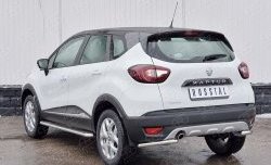 10 949 р. Защита заднего бампера (Ø42 мм уголки, нержавейка) Russtal Renault Kaptur дорестайлинг (2016-2020)  с доставкой в г. Новочеркасск. Увеличить фотографию 2