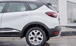 10 949 р. Защита заднего бампера (Ø42 мм уголки, нержавейка) Russtal Renault Kaptur дорестайлинг (2016-2020)  с доставкой в г. Новочеркасск. Увеличить фотографию 4