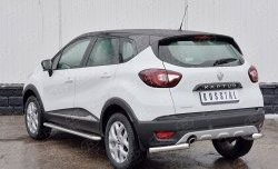 12 499 р. Защита заднего бампера (Ø63 мм уголки, нержавейка) Russtal Renault Kaptur дорестайлинг (2016-2020)  с доставкой в г. Новочеркасск. Увеличить фотографию 2