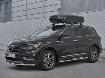 7 349 р. Защита переднего бампера (Ø42 мм, нержавейка) Russtal  Renault Koleos  2 (2016-2024)  с доставкой в г. Новочеркасск. Увеличить фотографию 3