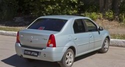 1 239 р. Защитная накладка на задний бампер RA Renault Logan 1 дорестайлинг (2004-2010)  с доставкой в г. Новочеркасск. Увеличить фотографию 2