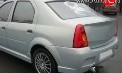 4 249 р. Пороги накладки Street Renault Logan 1 дорестайлинг (2004-2010) (Неокрашенные)  с доставкой в г. Новочеркасск. Увеличить фотографию 3