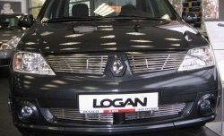 Декоративная вставка воздухозаборника Berkut Renault Logan 1 дорестайлинг (2004-2010)