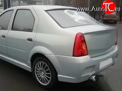 2 699 р. Лип спойлер Street  Renault Logan  1 (2004-2010) дорестайлинг (Неокрашенный)  с доставкой в г. Новочеркасск