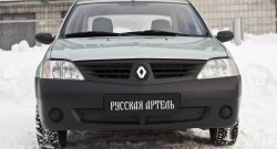 769 р. Зимняя заглушка решетки переднего бампера РА  Renault Logan  1 (2004-2010) дорестайлинг  с доставкой в г. Новочеркасск. Увеличить фотографию 2