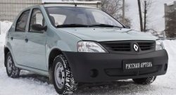 769 р. Зимняя заглушка решетки переднего бампера РА  Renault Logan  1 (2004-2010) дорестайлинг  с доставкой в г. Новочеркасск. Увеличить фотографию 3