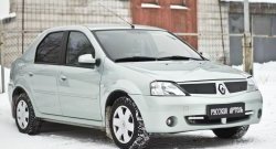 879 р. Зимняя заглушка решетки радиатора РА  Renault Logan  1 (2004-2010) дорестайлинг  с доставкой в г. Новочеркасск. Увеличить фотографию 4