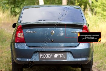 1 739 р. Лип спойлер RA Renault Logan 1 рестайлинг (2010-2016) (Неокрашенный)  с доставкой в г. Новочеркасск. Увеличить фотографию 3