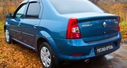 1 099 р. Защитная накладка на задний бампер RA Renault Logan 1 рестайлинг (2010-2016)  с доставкой в г. Новочеркасск. Увеличить фотографию 3