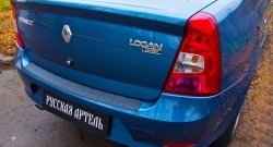 1 099 р. Защитная накладка на задний бампер RA Renault Logan 1 рестайлинг (2010-2016)  с доставкой в г. Новочеркасск. Увеличить фотографию 4