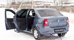 1 239 р. Накладки на порожки автомобиля RA  Renault Logan  1 (2010-2016) рестайлинг (Комплект (4 шт.))  с доставкой в г. Новочеркасск. Увеличить фотографию 2