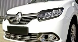 699 р. Реснички на фары RA Renault Logan 2 рестайлинг (2018-2025) (Неокрашенные)  с доставкой в г. Новочеркасск. Увеличить фотографию 4