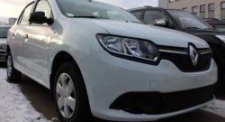 1 469 р. Сетка в решетку радиатора Russtal Renault Logan 2 дорестайлинг (2014-2018) (черная)  с доставкой в г. Новочеркасск. Увеличить фотографию 2