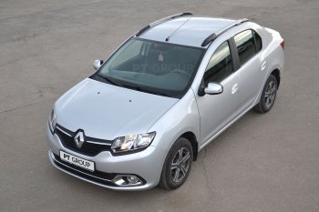 6 449 р. Рейлинги Petroil Tuning Комфорт Renault Logan 2 дорестайлинг (2014-2018) (Серебристый муар)  с доставкой в г. Новочеркасск. Увеличить фотографию 6